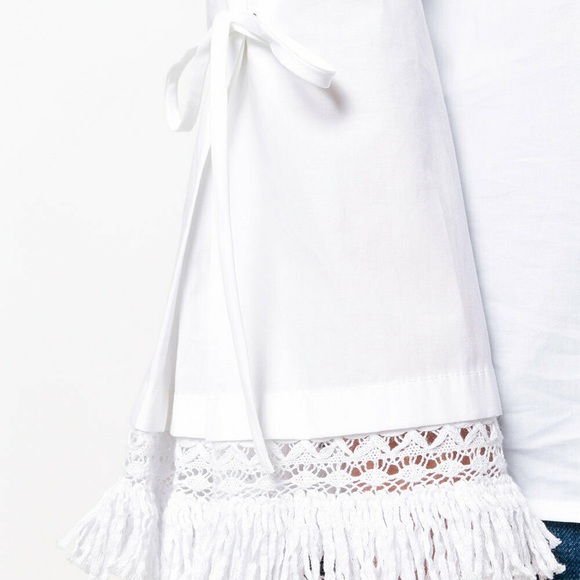 TORY BUCH Sophie WHite Blouse Tunic Size 0